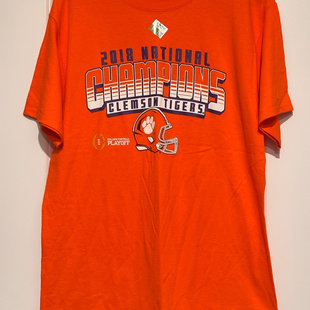 2018 National Champions Clemson Tigers Orange Tee